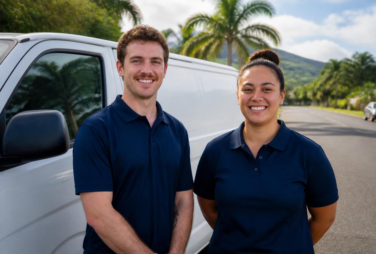 Two IDIM Care support workers ready to start their shift