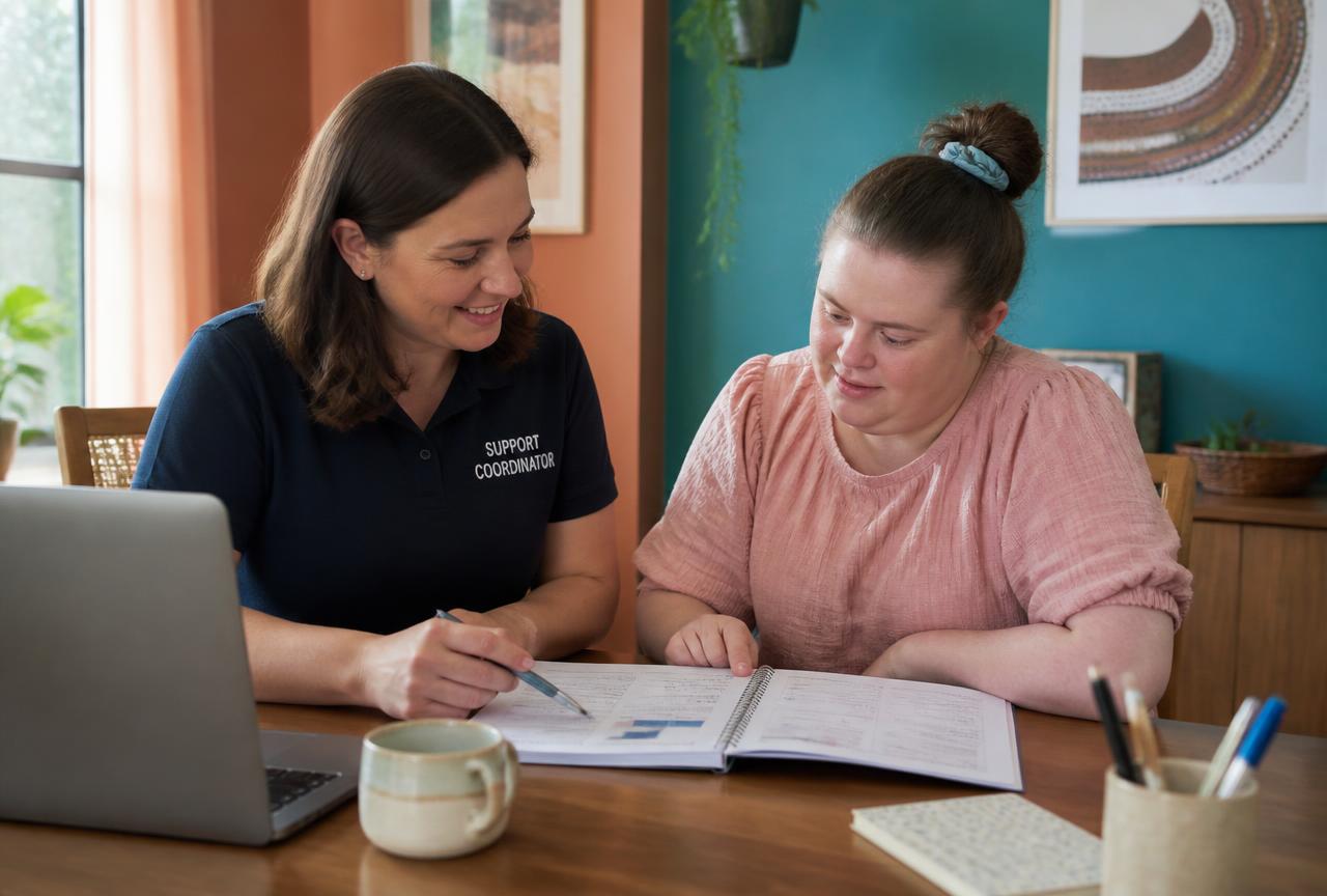 A support coordinator planning supports with a participant